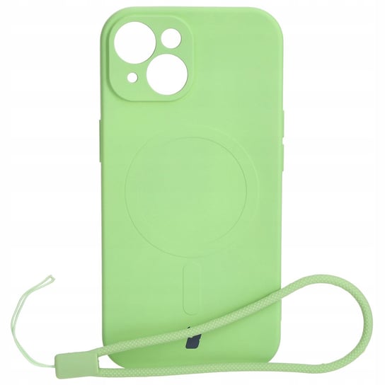 Etui Bizon Case Silicone Magsafe Do Apple Iphone 15, Jasnozielone Bizon