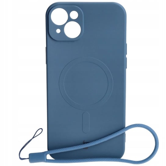 Etui Bizon Case Silicone MagSafe do Apple iPhone 15 Plus, granatowe Bizon