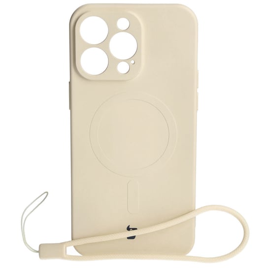 Etui Bizon Case Silicone MagSafe do Apple iPhone 15 Pro Max, beżowe Bizon