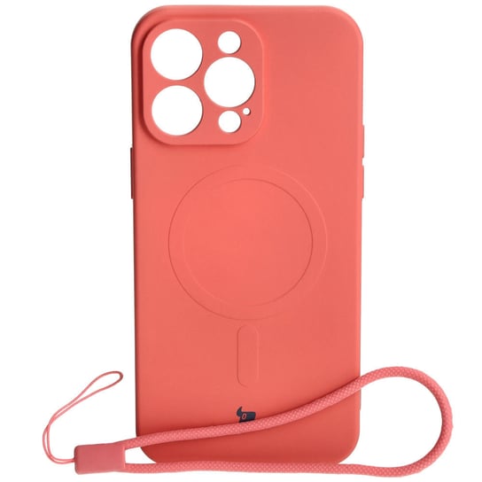 Etui Bizon Case Silicone MagSafe do Apple iPhone 15 Pro Max, brudny róż Bizon