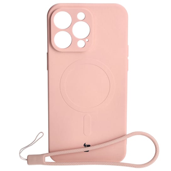 Etui Bizon Case Silicone MagSafe do Apple iPhone 15 Pro Max, jasnoróżowe Bizon
