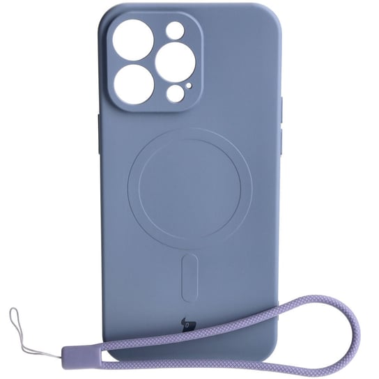 Etui Bizon Case Silicone MagSafe do Apple iPhone 15 Pro Max, szare Bizon