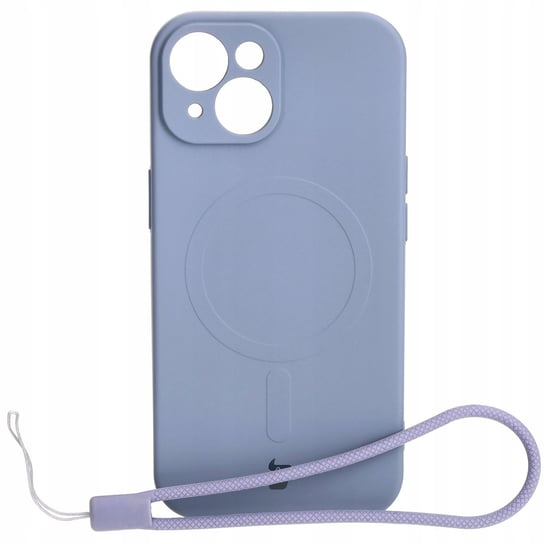 Etui Bizon Case Silicone Magsafe Do Apple Iphone 15, Szare Bizon
