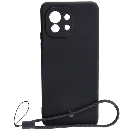 Etui Bizon Case Silicone Sq do Xiaomi Mi 11, czarne Bizon