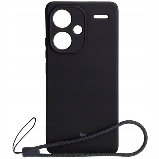 Etui Bizon Case Silicone Sq do Xiaomi Redmi Note 13 Pro+ 5G, czarne Bizon