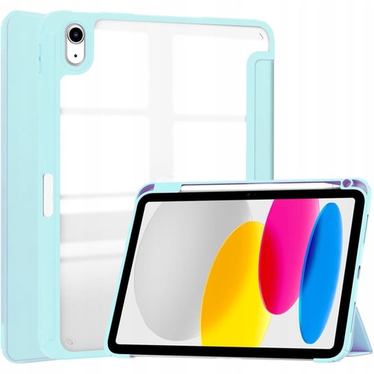 Etui Bizon Case Tab Clear Matt do Apple iPad 10 10.9 2022, błękitne Bizon