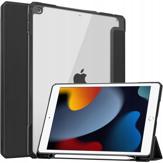 Etui Bizon Case Tab Clear Matt do Apple iPad 9/8/7 10.2 2021/2020/2019, czarne Bizon