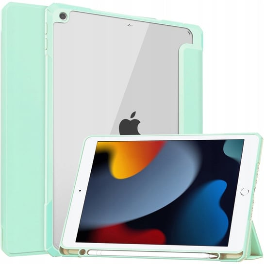 Etui Bizon Case Tab Clear Matt do Apple iPad 9/8/7 10.2 2021/2020/2019, miętowe Bizon