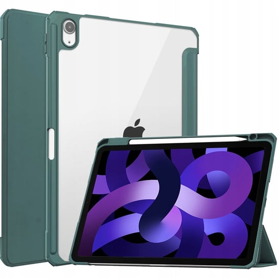 Etui Bizon Case Tab Clear Matt do Apple iPad Air 5 / Air 4 / iPad Pro 11 2018, ciemnozielone Bizon