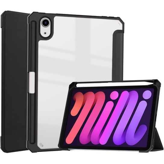 Etui Bizon Case Tab Clear Matt do Apple iPad Mini 6 2021, czarne Bizon