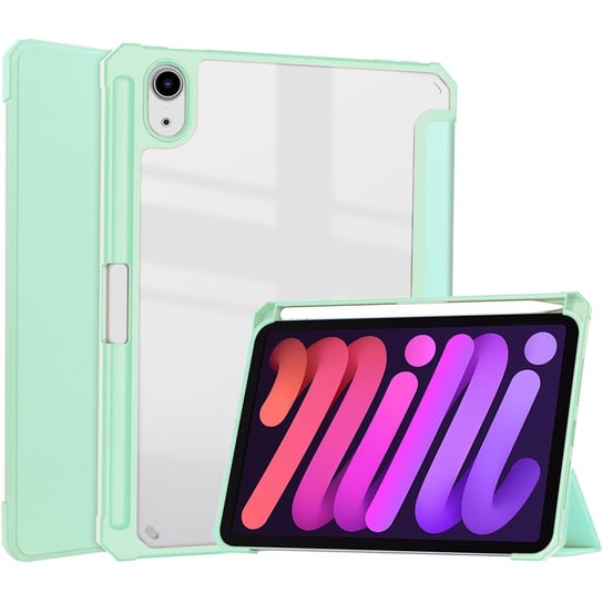 Etui Bizon Case Tab Clear Matt do Apple iPad Mini 6 2021, miętowe Bizon