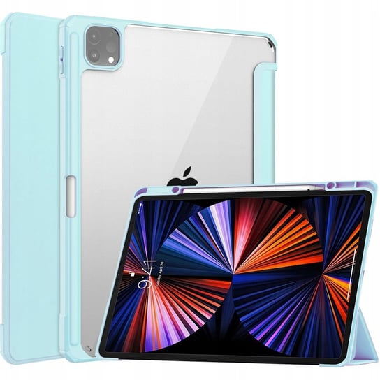 Etui Bizon Case Tab Clear Matt do Apple iPad Pro 12.9 2022/2021/2020/2018, błękitne Bizon