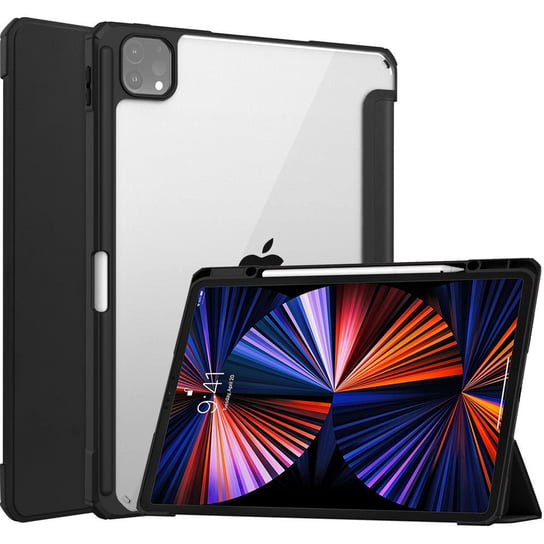 Etui Bizon Case Tab Clear Matt Do Apple Ipad Pro 12.9 2022/2021/2020/2018, Czarne Bizon