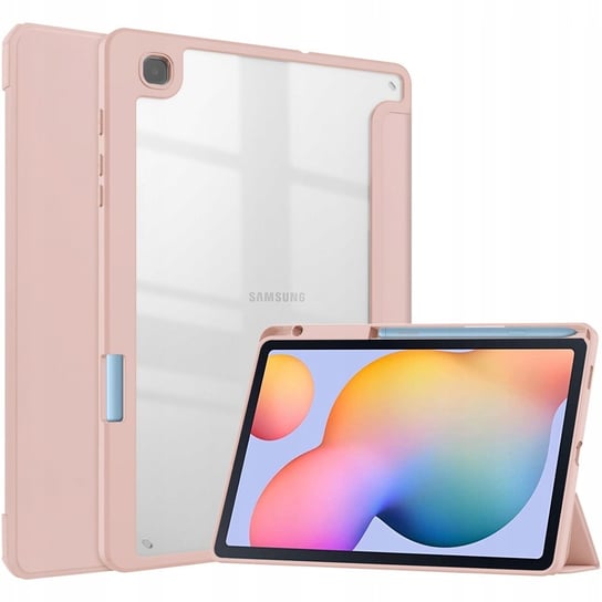 Etui Bizon Case Tab Clear Matt do Galaxy Tab S6 Lite 2022/2020, różowozłote Bizon