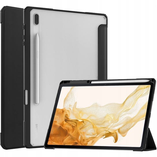 Etui Bizon Case Tab Clear Matt do Galaxy Tab S8 Plus / S7 Plus / S7 FE, czarne Bizon