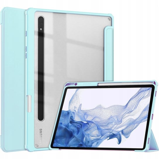 Etui Bizon Case Tab Clear Matt do Galaxy Tab S8 / S7, błękitne Bizon