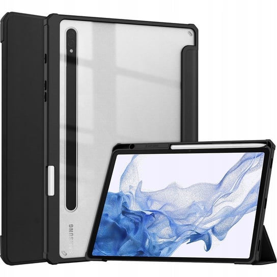 Etui Bizon Case Tab Clear Matt do Galaxy Tab S8 / S7, czarne Bizon