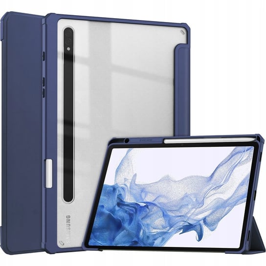 Etui Bizon Case Tab Clear Matt do Galaxy Tab S8 / S7, granatowe Bizon