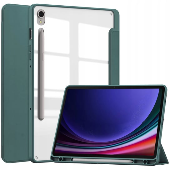 Etui Bizon Case Tab Clear Matt do Galaxy Tab S9, ciemnozielone Bizon