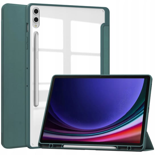 Etui Bizon Case Tab Clear Matt do Galaxy Tab S9 Plus, ciemnozielone Bizon