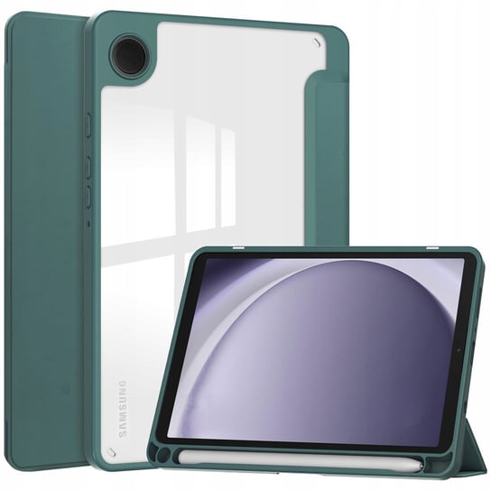 Etui Bizon Case Tab Clear Matt do Samsung Galaxy Tab A9, ciemnozielone Bizon