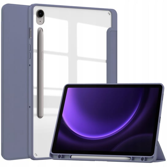 Etui Bizon Case Tab Clear Matt do Samsung Galaxy Tab S9 FE, lawendowe Bizon