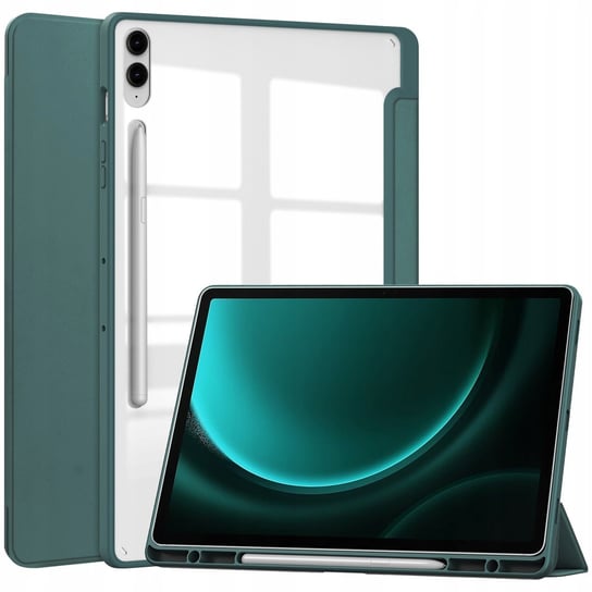 Etui Bizon Case Tab Clear Matt Do Samsung Galaxy Tab S9 Fe Plus, Ciemnozielone Bizon