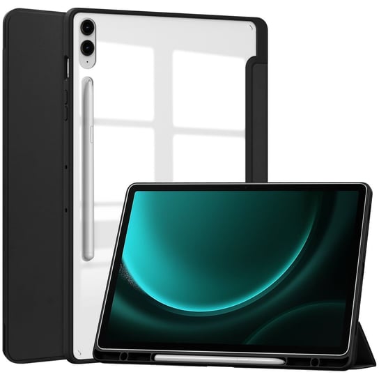 Etui Bizon Case Tab Clear Matt Do Samsung Galaxy Tab S9 Fe Plus, Czarne Bizon