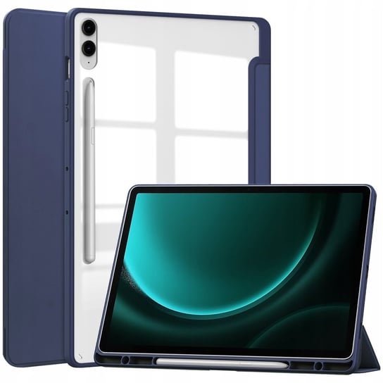 Etui Bizon Case Tab Clear Matt Do Samsung Galaxy Tab S9 Fe Plus, Granatowe Bizon