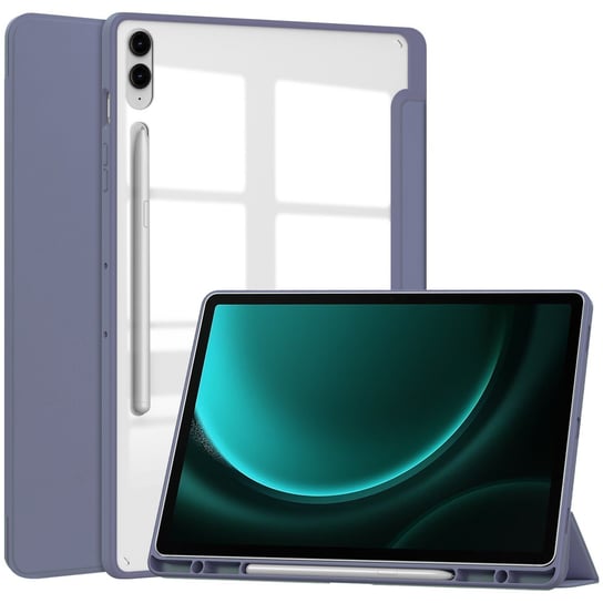 Etui Bizon Case Tab Clear Matt Do Samsung Galaxy Tab S9 Fe Plus, Lawendowe Bizon