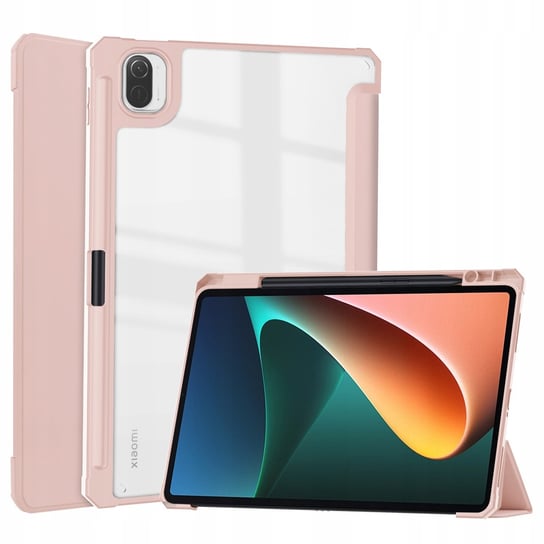 Etui Bizon Case Tab Clear Matt do Xiaomi Pad 5 / 5 Pro 11.0, różowozłote Bizon