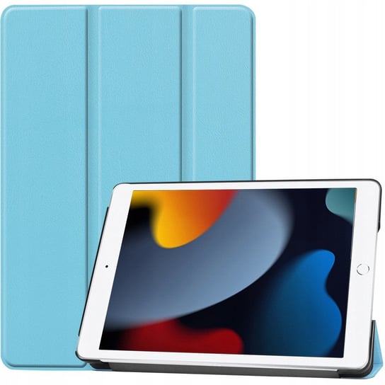 Etui Bizon Case Tab Croc do Apple iPad 9/8/7 10.2 2021/2020/2019, błękitne Bizon