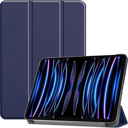 Etui Bizon Case Tab Croc do Apple iPad Pro 11 2022/2021/2020/2018, granatowe Bizon