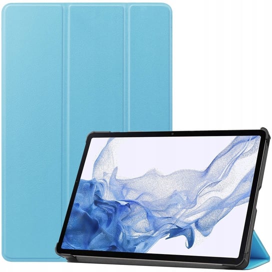 Etui Bizon Case Tab Croc do Galaxy Tab S8 / S7, błękitne Bizon