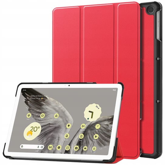 Etui Bizon Case Tab Croc do Google Pixel Tablet, czerwone Bizon