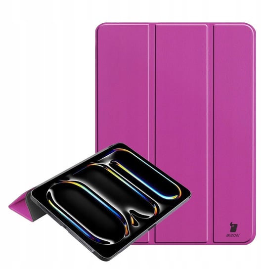 Etui Bizon Case Tab Croc do iPad Pro 11" 5 gen. 2024, fioletowe Bizon