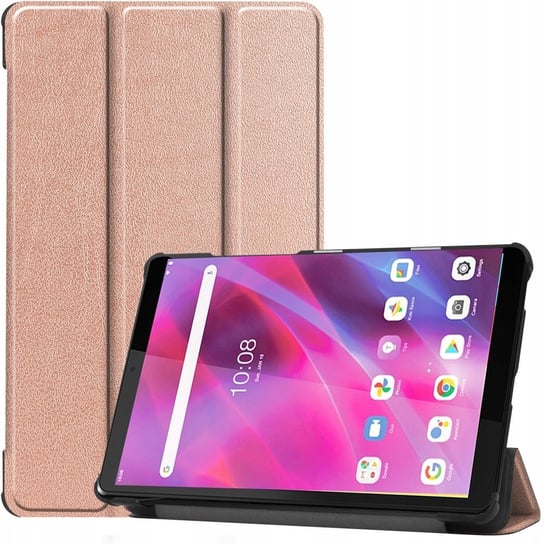 Etui Bizon Case Tab Croc do Lenovo Tab M8 Gen 3, różowozłote Bizon