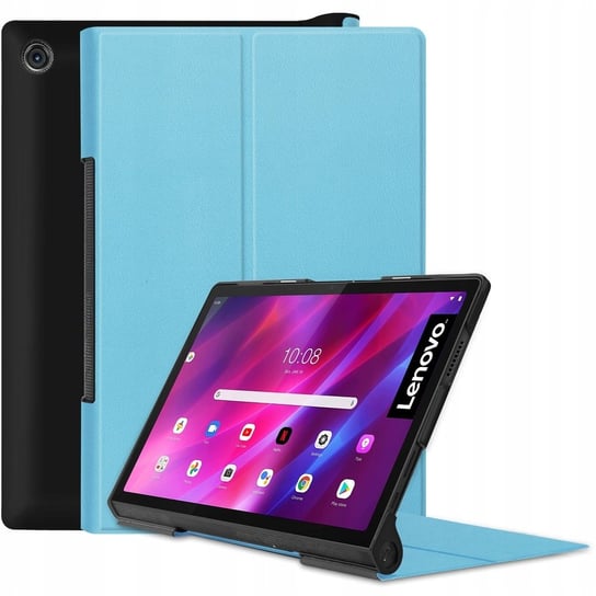 Etui Bizon Case Tab Croc do Lenovo Yoga Tab 11, błękitne Bizon