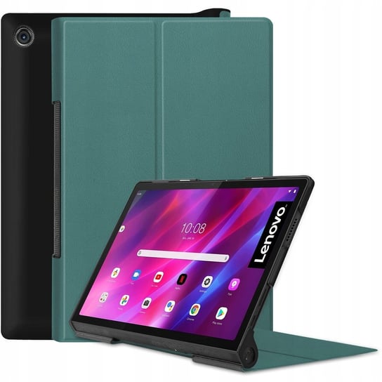 Etui Bizon Case Tab Croc do Lenovo Yoga Tab 11, ciemnozielone Bizon