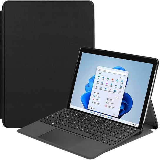 Etui Bizon Case Tab Croc do Microsoft Surface Pro 8, czarne Bizon