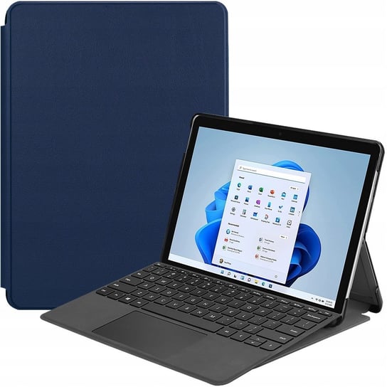 Etui Bizon Case Tab Croc Do Microsoft Surface Pro 8, Granatowe Bizon
