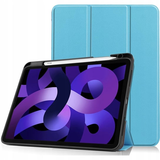 Etui Bizon Case Tab Lizard do Apple iPad Air 5 / Air 4, błękitne Bizon