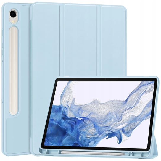 Etui Bizon Case Tab Lizard do Galaxy Tab S9, błękitne Bizon