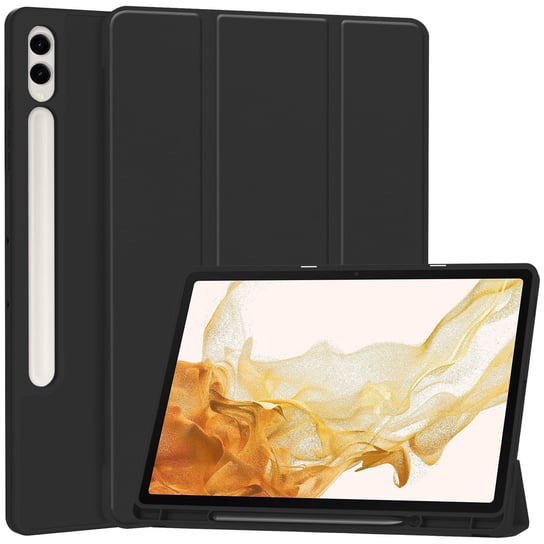 Etui Bizon Case Tab Lizard do Galaxy Tab S9 Plus, czarne Bizon