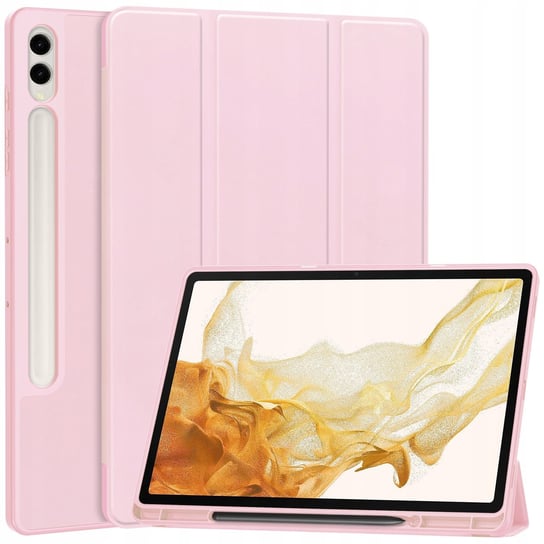 Etui Bizon Case Tab Lizard do Galaxy Tab S9 Plus, różowe Bizon