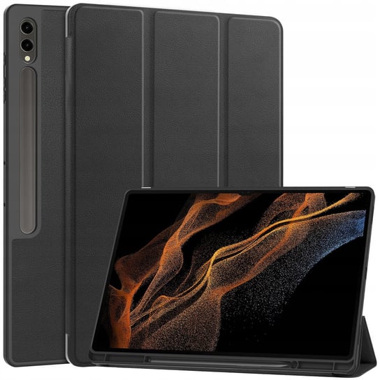 Etui Bizon Case Tab Lizard do Galaxy Tab S9 Ultra, czarne Bizon