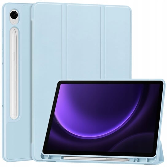 Etui Bizon Case Tab Lizard Do Samsung Galaxy Tab S9 Fe, Błękitne Bizon