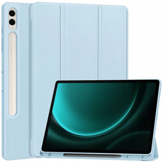 Etui Bizon Case Tab Lizard Do Samsung Galaxy Tab S9 Fe Plus, Błękitne Bizon
