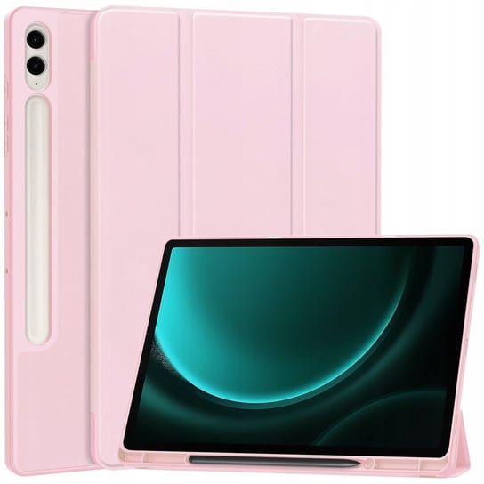 Etui Bizon Case Tab Lizard Do Samsung Galaxy Tab S9 Fe Plus, Różowe Bizon