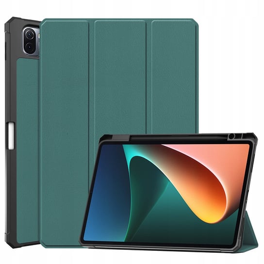 Etui Bizon Case Tab Lizard do Xiaomi Pad 5 / 5 Pro 11.0, ciemnozielone Bizon